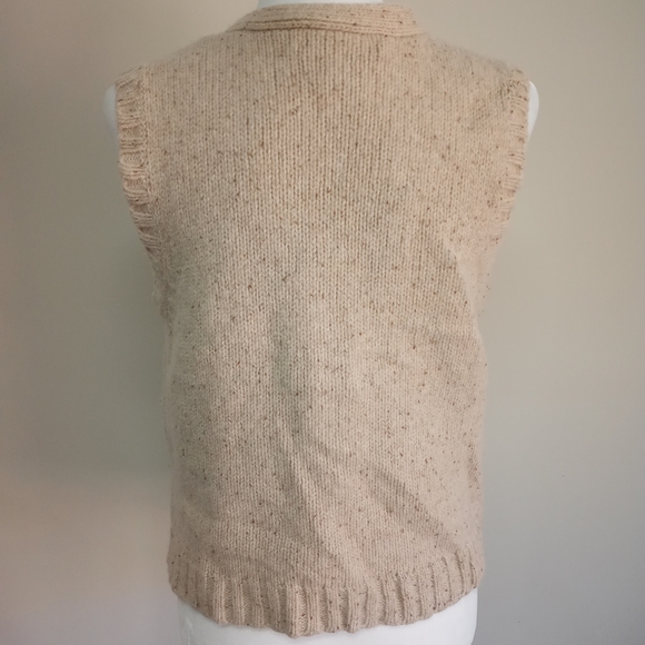 Lambswool Pursuits Ltd. Tan Sweater Vest Grandpa - Picture 5 of 9